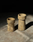 Sand Rustic Candle Holders (Set of 2) - Belaré Home