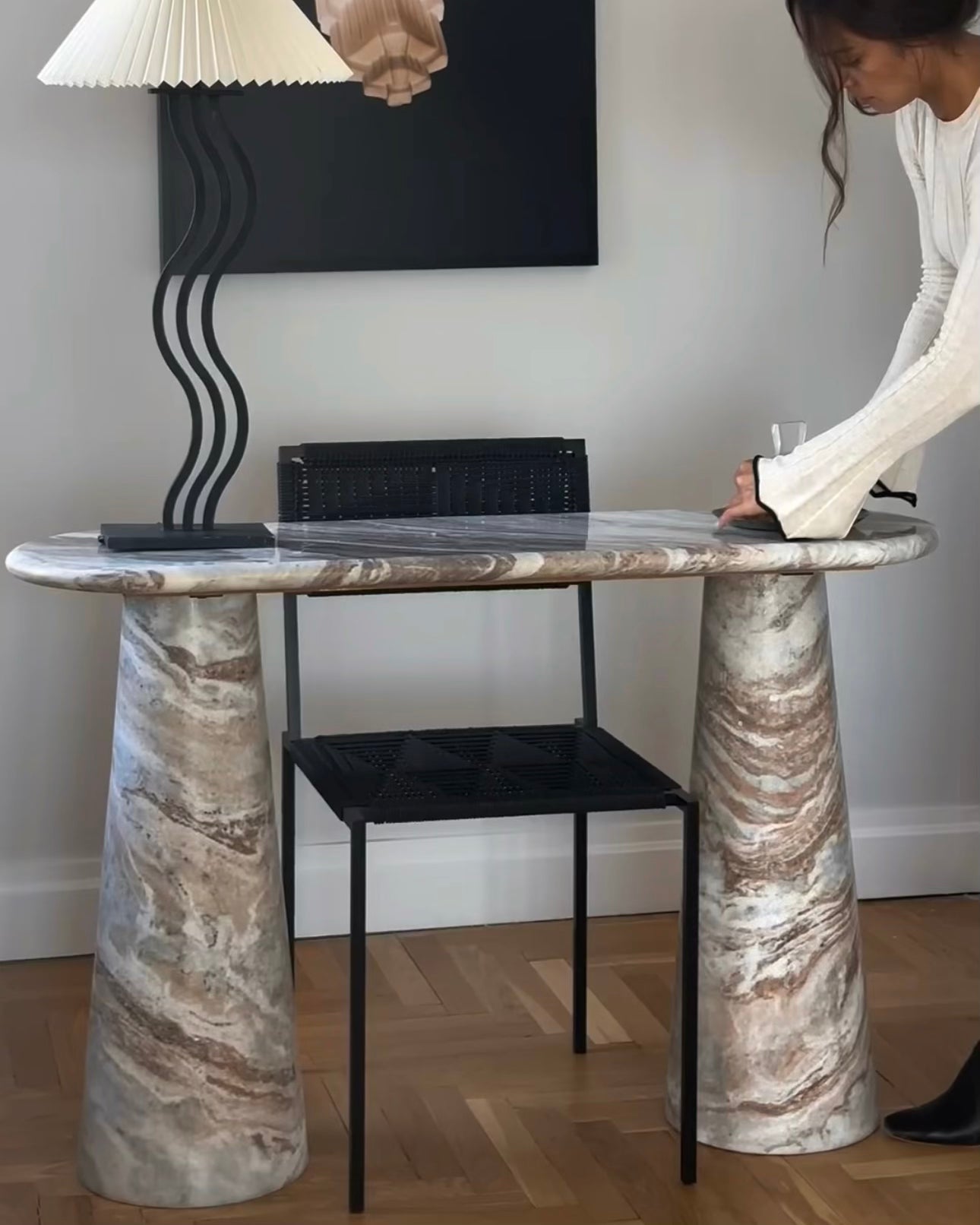 Livella Marble Console Table - Belaré Home