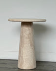 Tara Travertine Side Table Large