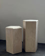 Honed Travertine Column Large - Belaré Home