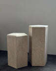 Honed Travertine Column Medium - Belaré Home