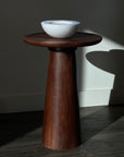 Isla Pedestal Round Side Table - Belaré Home