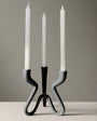 Ebony Elevated Candelabra - Belaré Home