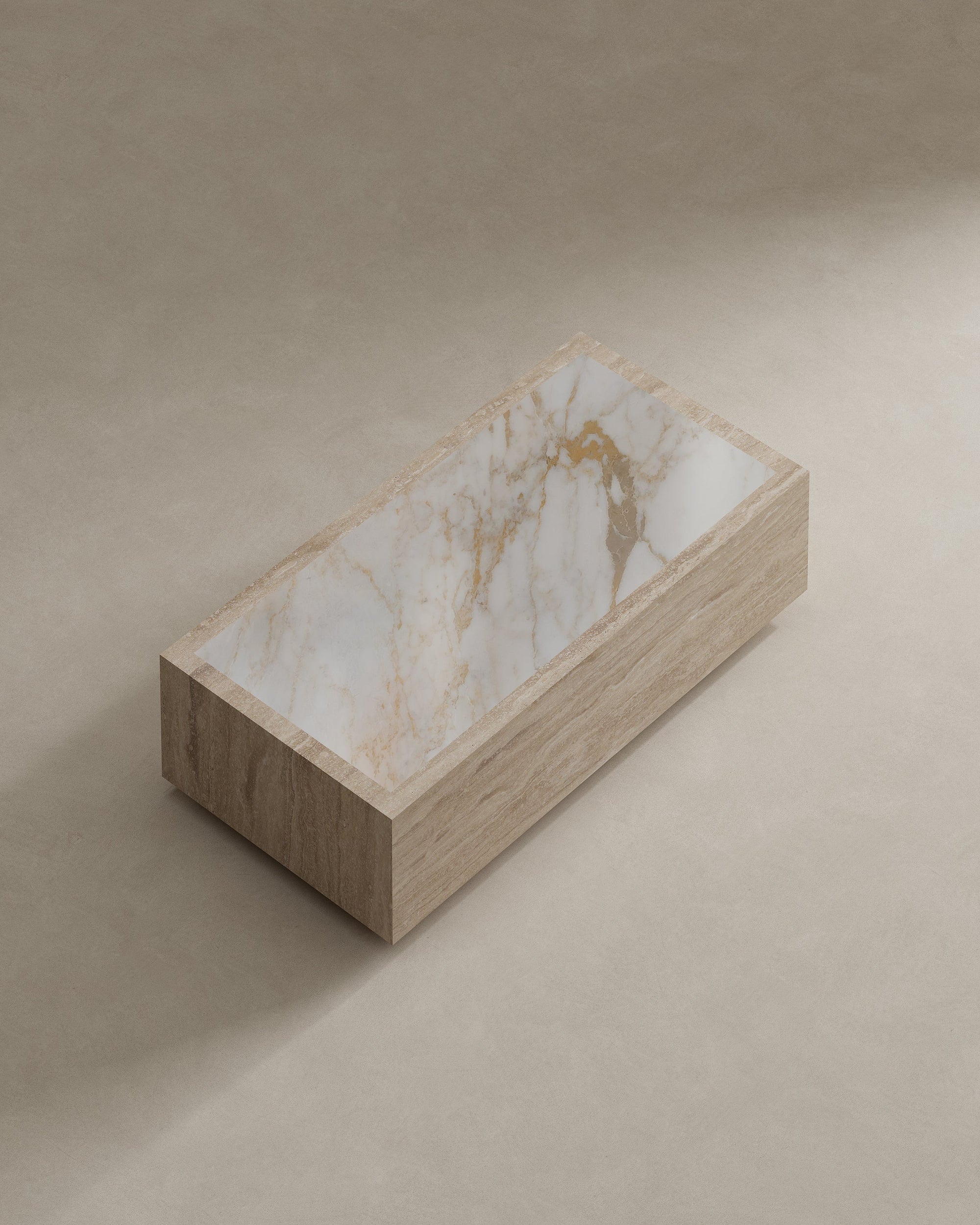 Palermo Travertine & Onyx Coffee Table - Belaré Home