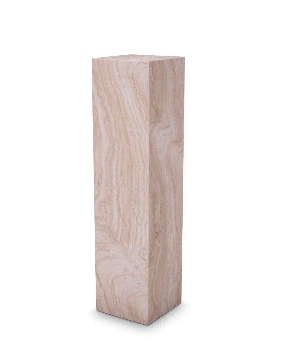 Honed Travertine Column Large - Belaré Home