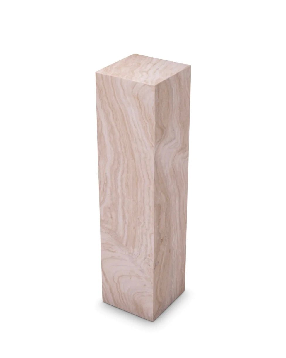 Honed Travertine Column Large - Belaré Home