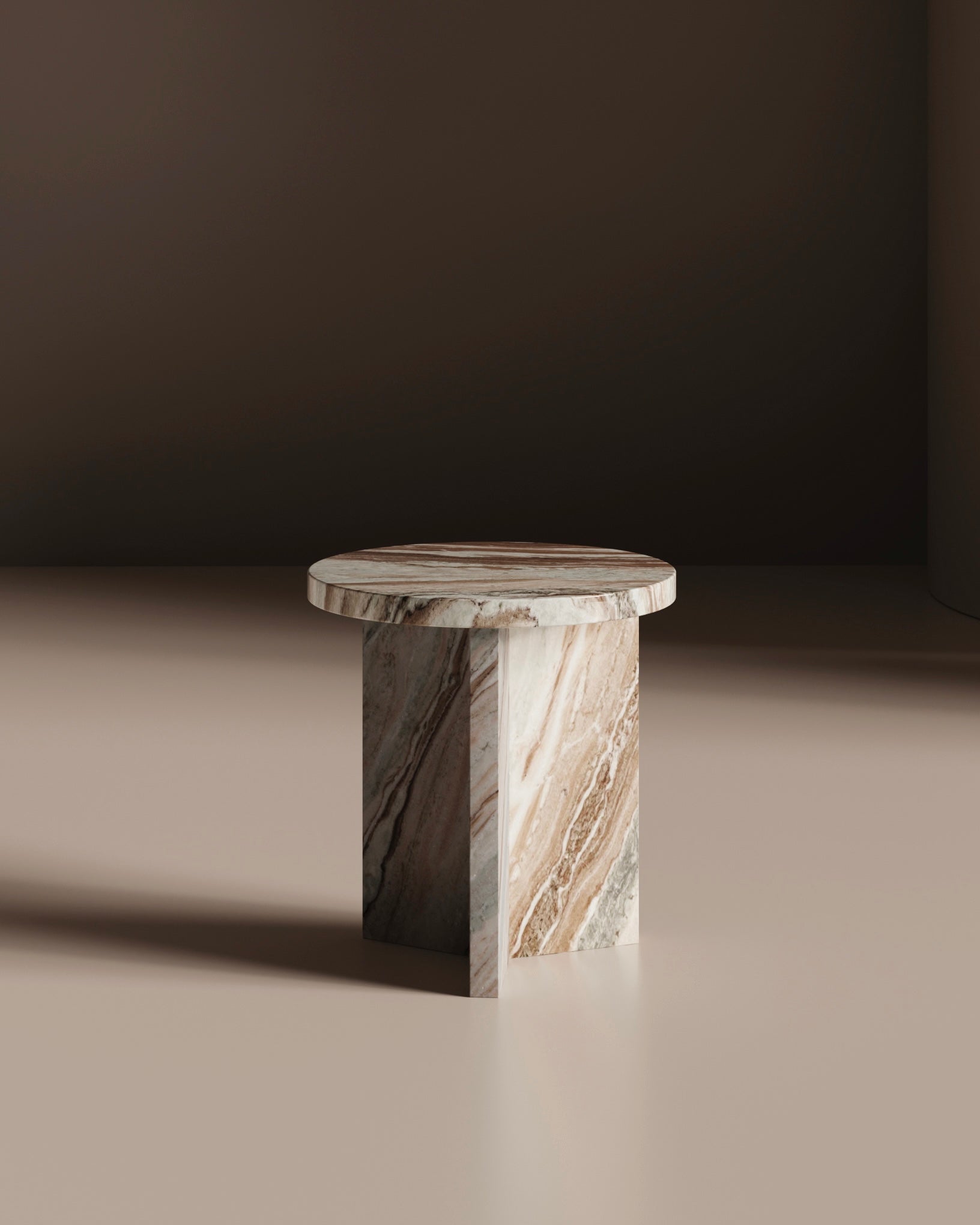 Livella Marble Side Table - Belaré Home