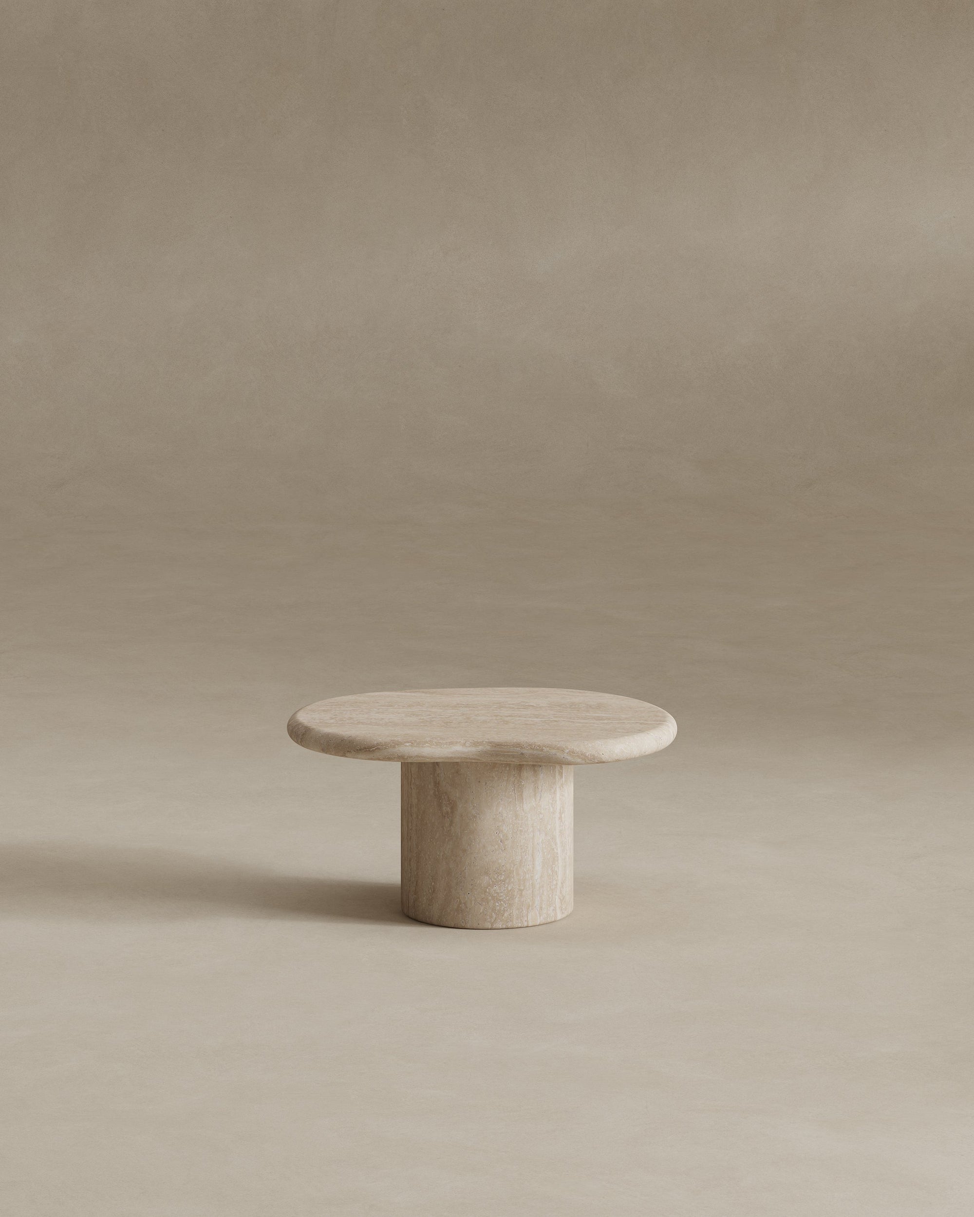 Tuscani Travertine Side Table - Belaré Home