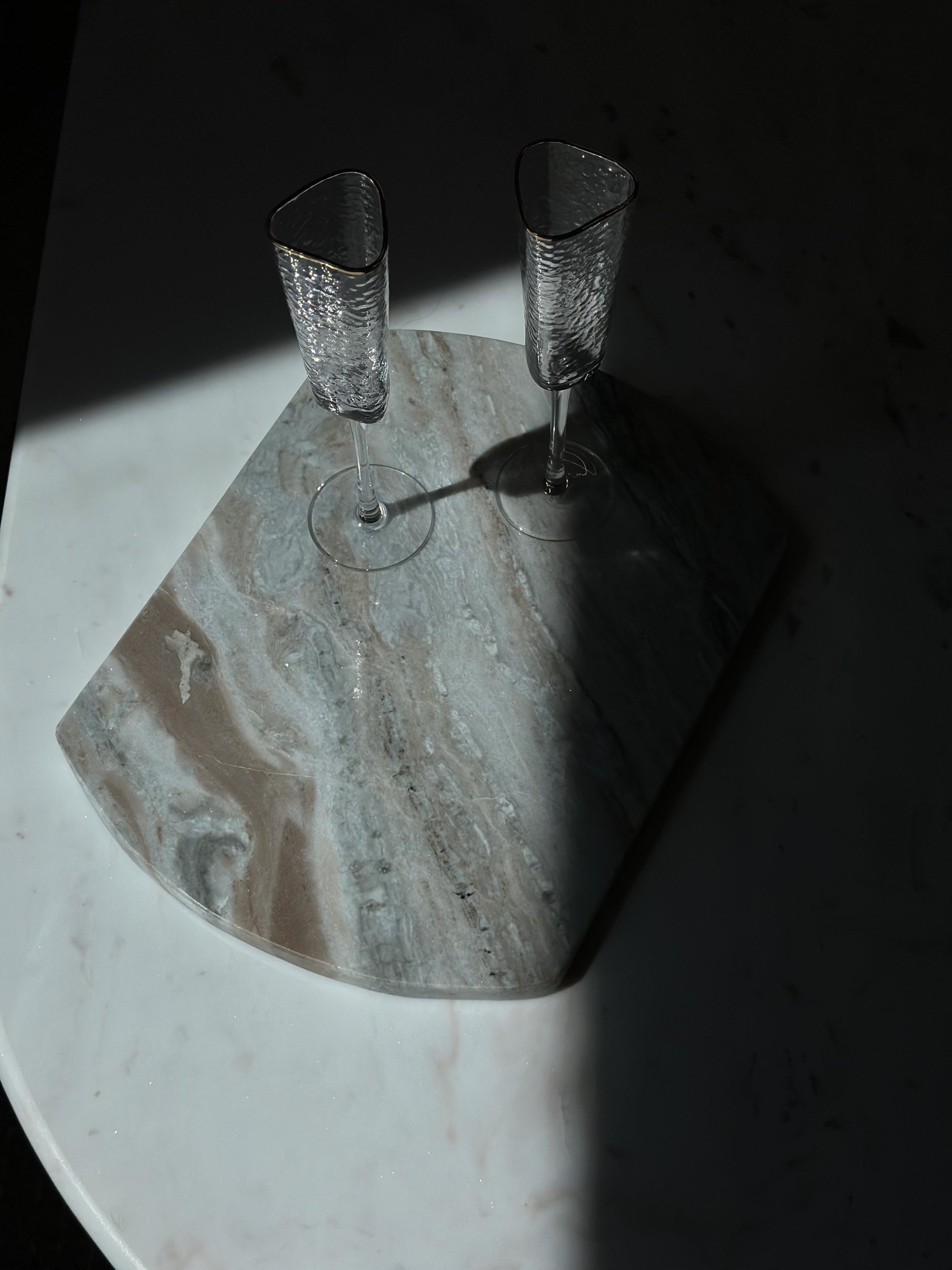 Organic Stone Marble Charcuterie Board - Belaré Home