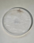 Organic Alabaster Round Tray - Belaré Home