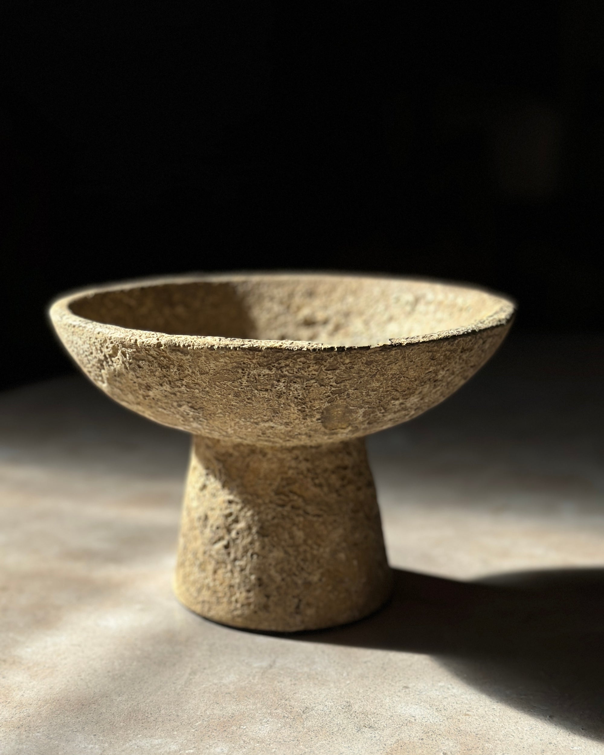 Sand Pedestal Bowl - Belaré Home