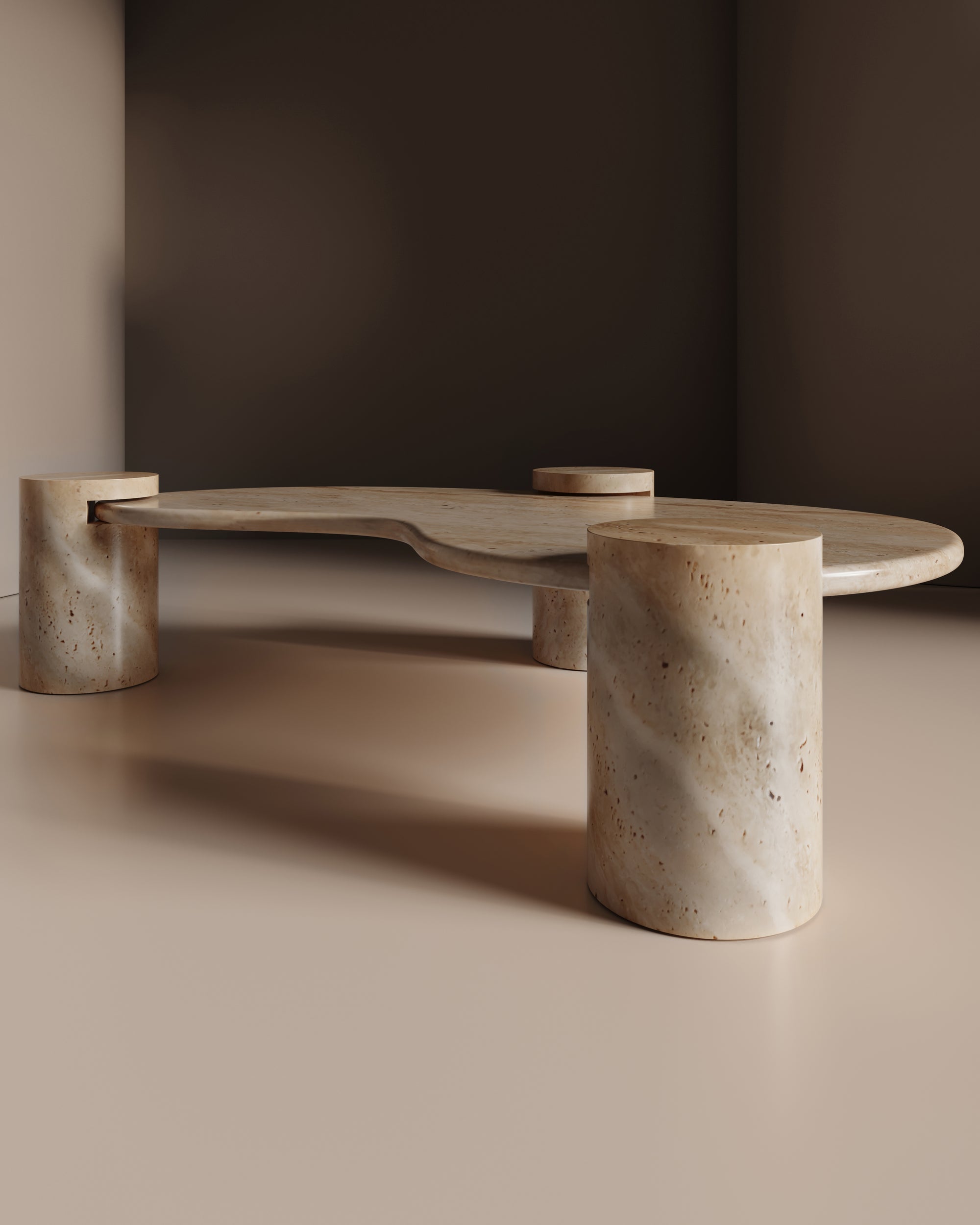 Tuscani Travertine Coffee Table - Belaré Home