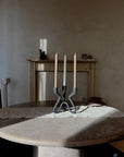 Ebony Elevated Candelabra - Belaré Home