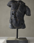 Romano Torso Sculpture - Aged Black - Belaré Home