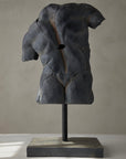 Romano Torso Sculpture - Aged Black - Belaré Home