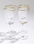 Roma Hammered Wine Glasses (Set of 4) - Belaré Home