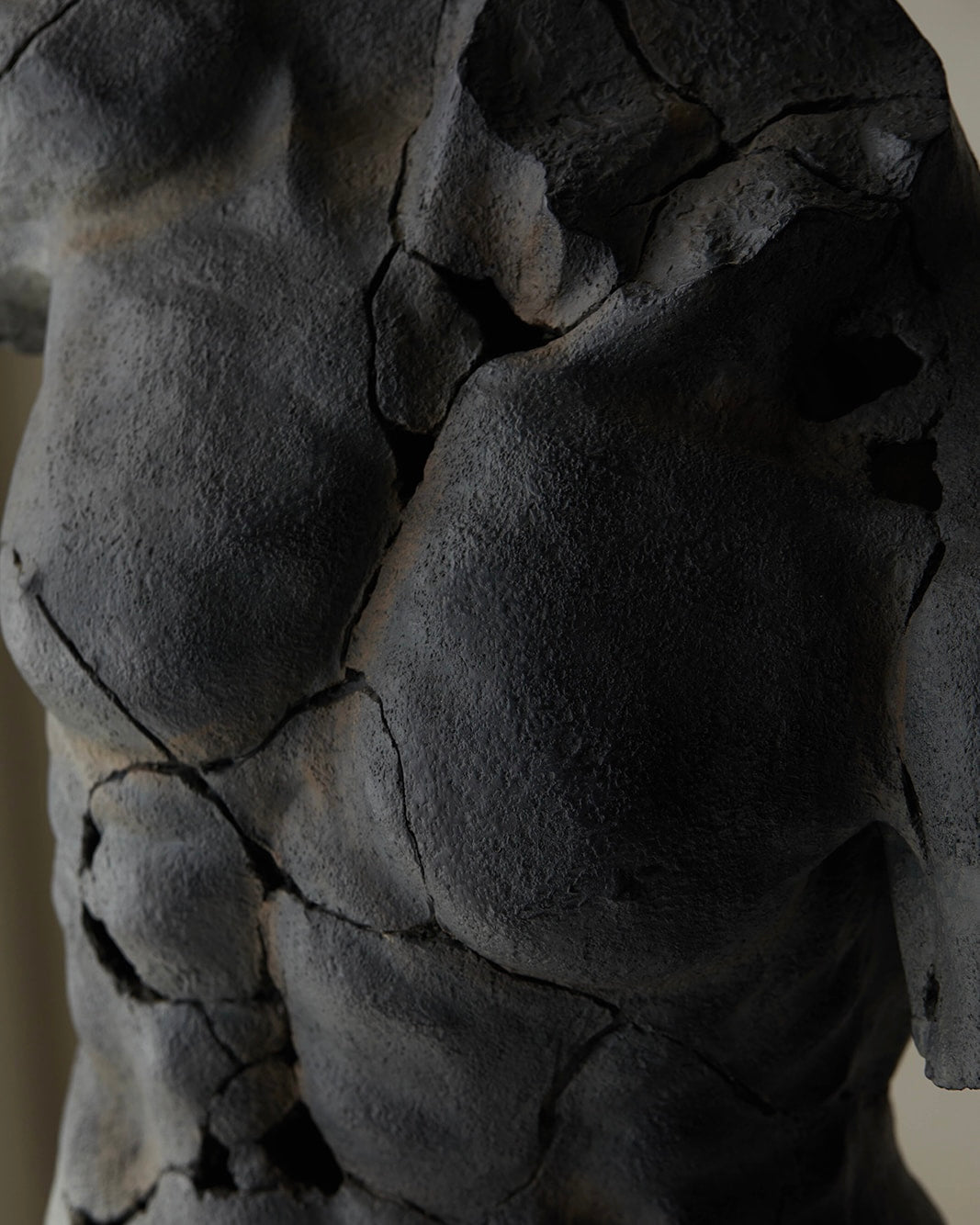 Romano Torso Sculpture - Aged Black - Belaré Home